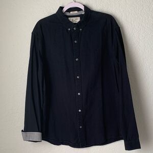 On Original Penguin by Munsingwear Men's Black Button-Down Shirt Size XXL